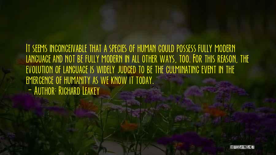 Richard Leakey Quotes 380062