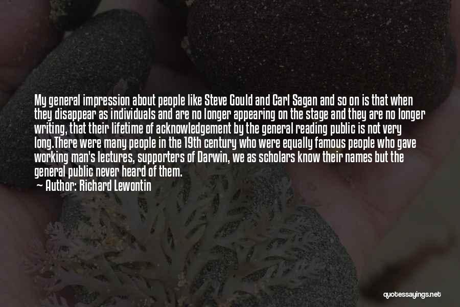 Richard Lewontin Quotes 2010057