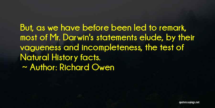 Richard Owen Quotes 481661