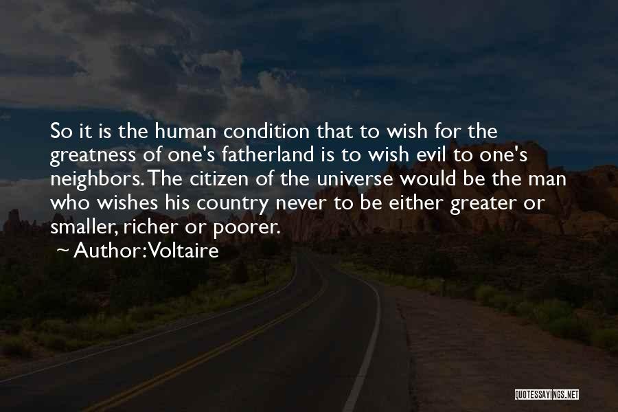Richer Or Poorer Quotes By Voltaire