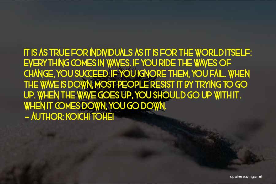 Ride The Wave Quotes By Koichi Tohei