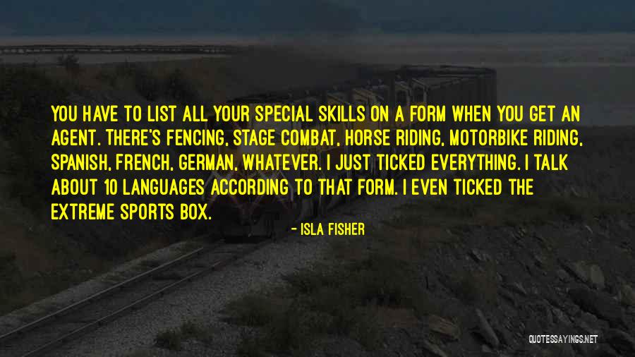 Riding Motorbike Quotes By Isla Fisher Riding Motorbike Quotes By Isla Fisher
