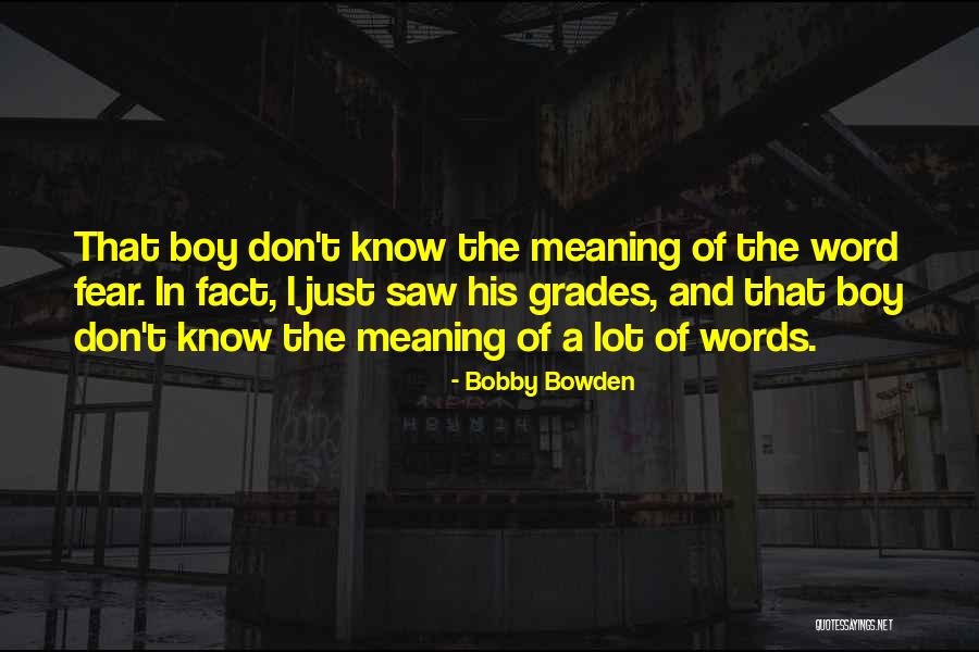 Ridwaan Mubasheer Quotes By Bobby Bowden Ridwaan Mubasheer Quotes By Bobby Bowden
