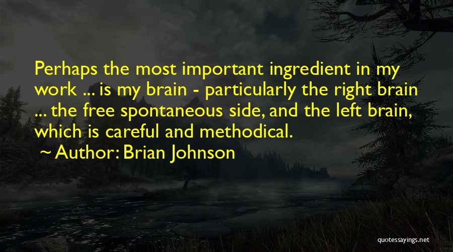 Right And Left Brain Quotes By Brian Johnson