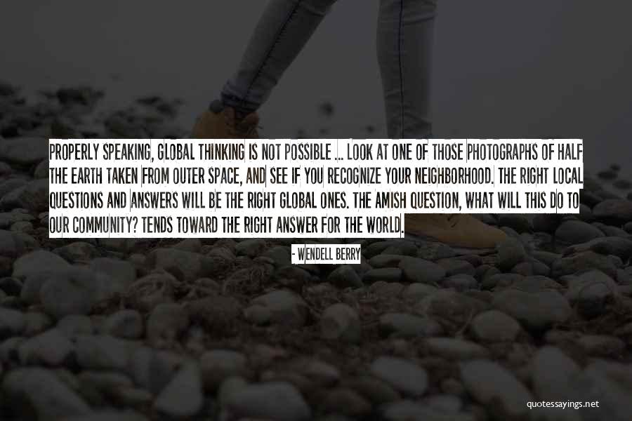 Right Answer Quotes By Wendell Berry Right Answer Quotes By Wendell Berry
