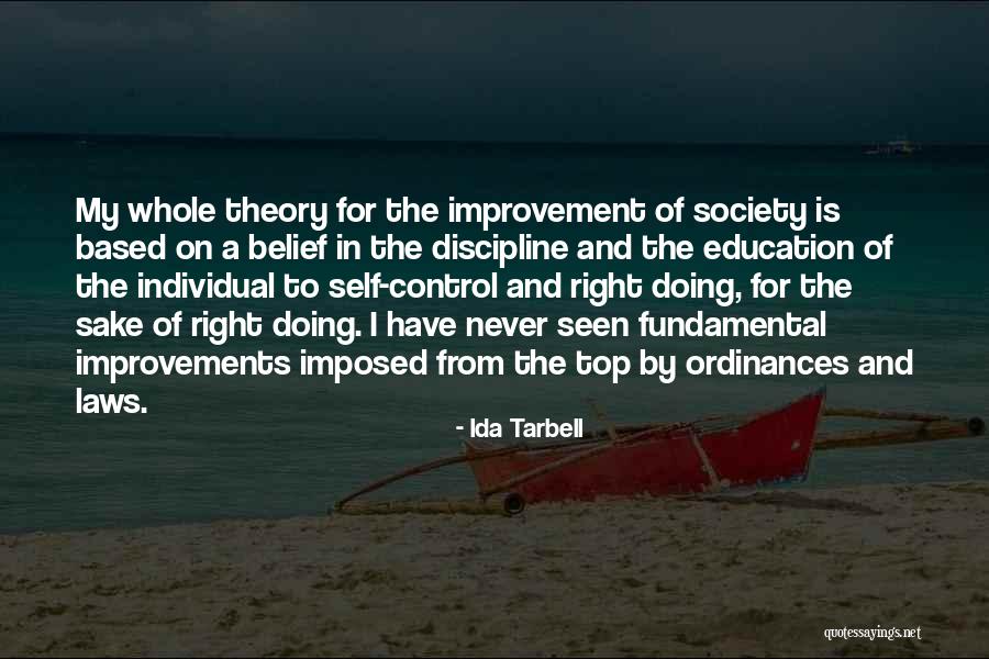 Right Based Theory Quotes By Ida Tarbell Right Based Theory Quotes By Ida Tarbell