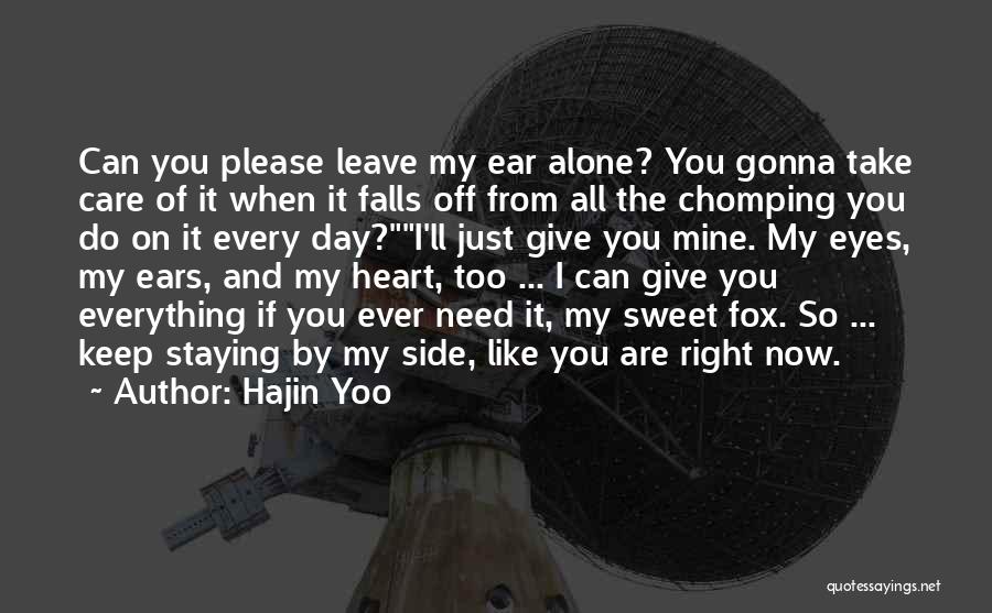 Right By My Side Quotes By Hajin Yoo