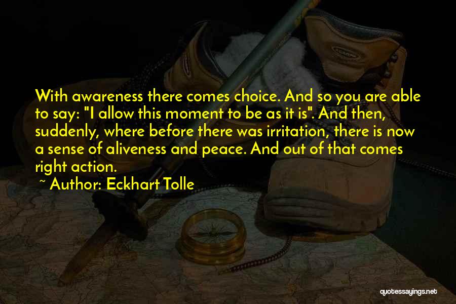 Right Choices Quotes By Eckhart Tolle