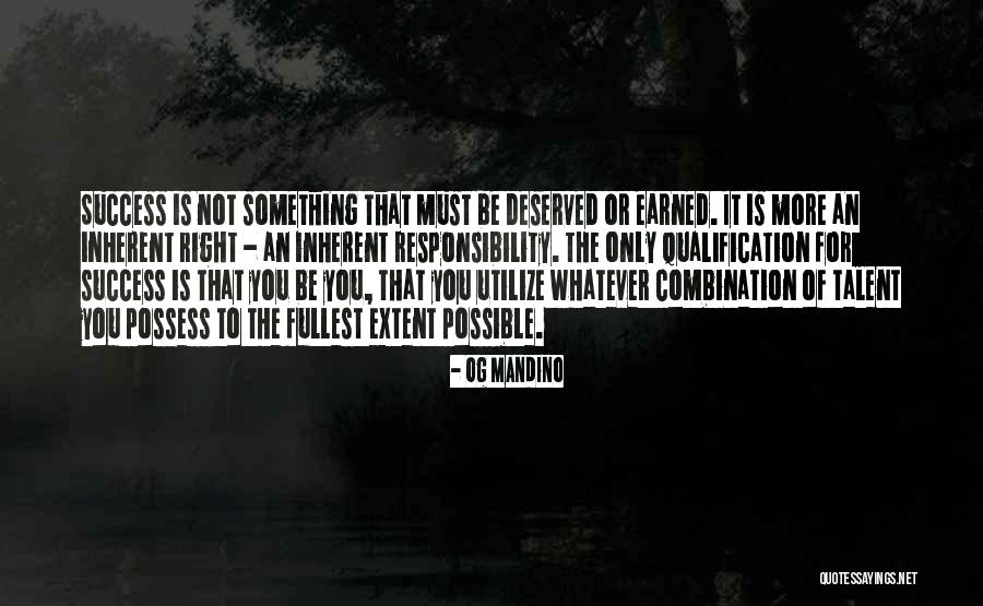 Right Combination Quotes By Og Mandino Right Combination Quotes By Og Mandino