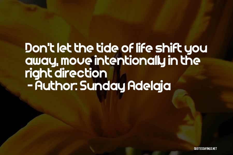 Right Direction In Life Quotes By Sunday Adelaja