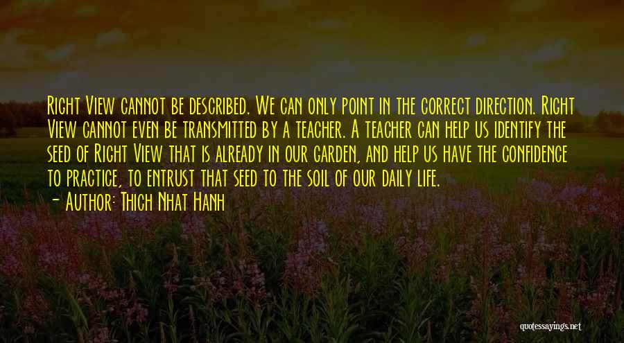 Right Direction In Life Quotes By Thich Nhat Hanh