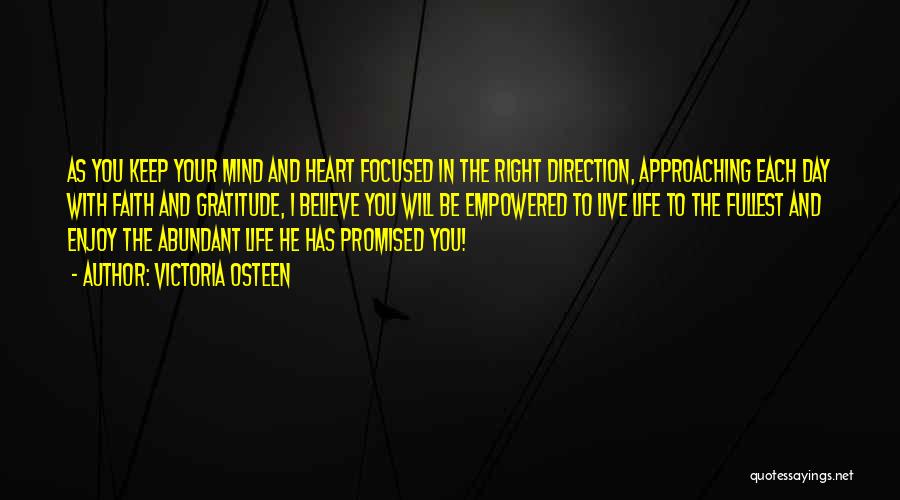 Right Direction In Life Quotes By Victoria Osteen