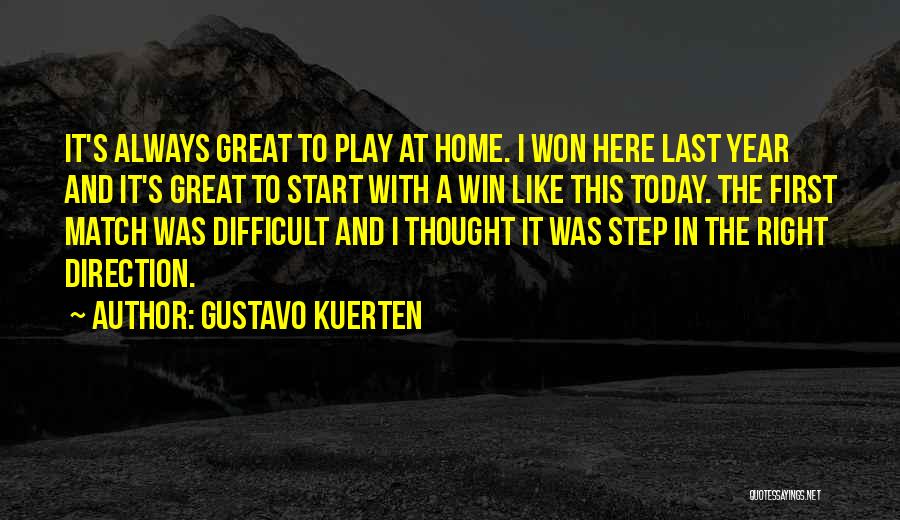 Right Direction Quotes By Gustavo Kuerten
