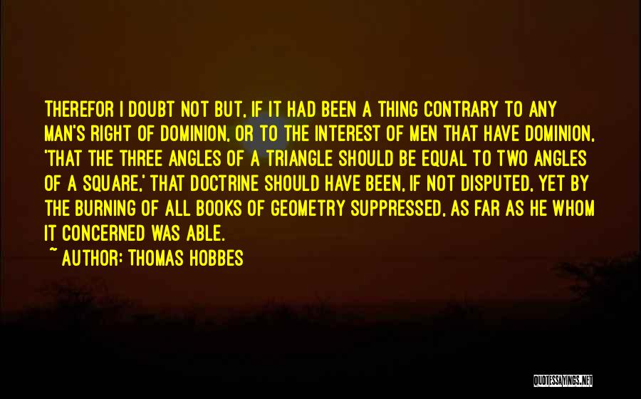 Right Doctrine Quotes By Thomas Hobbes