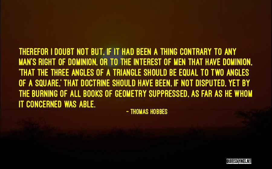 Right Doctrine Quotes By Thomas Hobbes