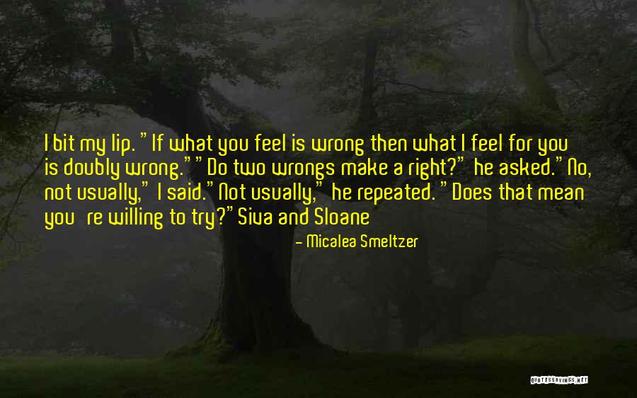 Right My Wrongs Quotes By Micalea Smeltzer Right My Wrongs Quotes By Micalea Smeltzer