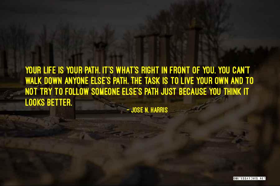 Right Path In Life Quotes By Jose N. Harris Right Path In Life Quotes By Jose N. Harris