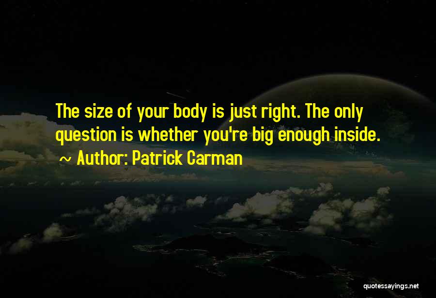 Right Size Quotes By Patrick Carman