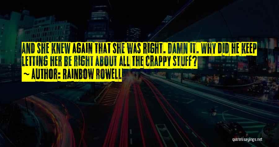 Right Stuff Quotes By Rainbow Rowell