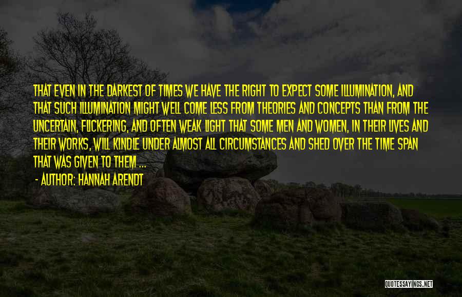 Right Time Will Come Quotes By Hannah Arendt
