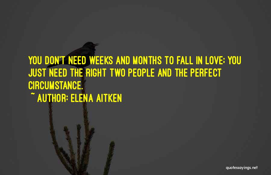 Right Timing In Love Quotes By Elena Aitken