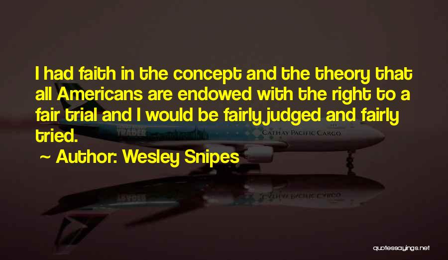 Right To A Fair Trial Quotes By Wesley Snipes
