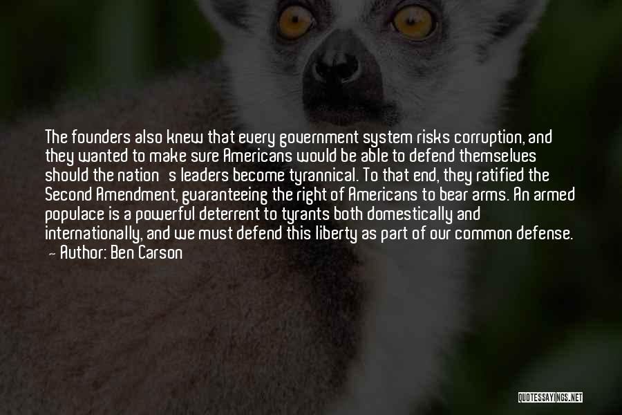 Right To Bear Arms Quotes By Ben Carson