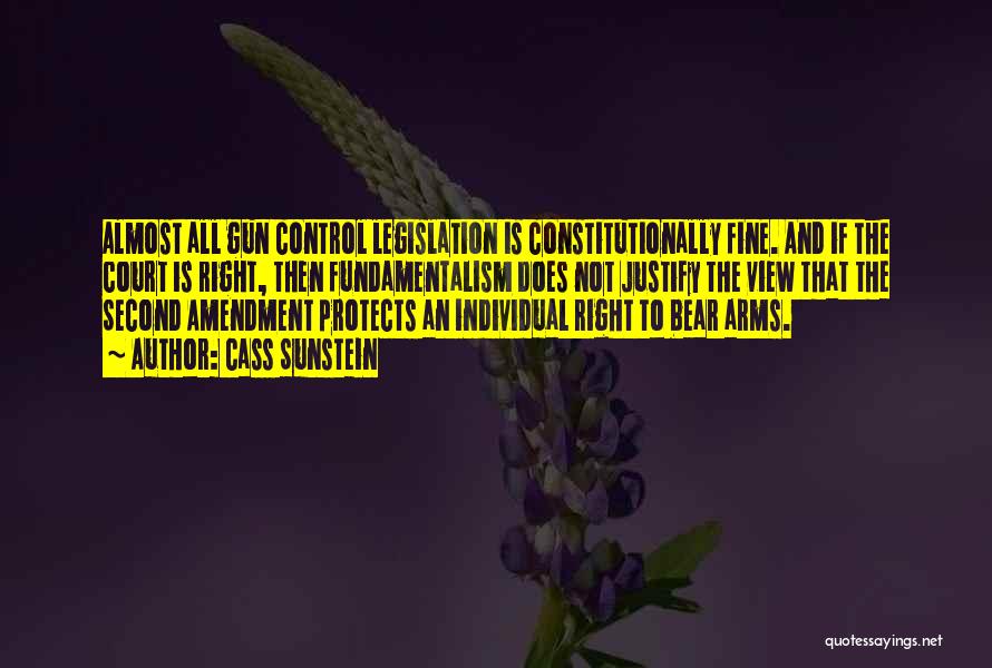 Right To Bear Arms Quotes By Cass Sunstein