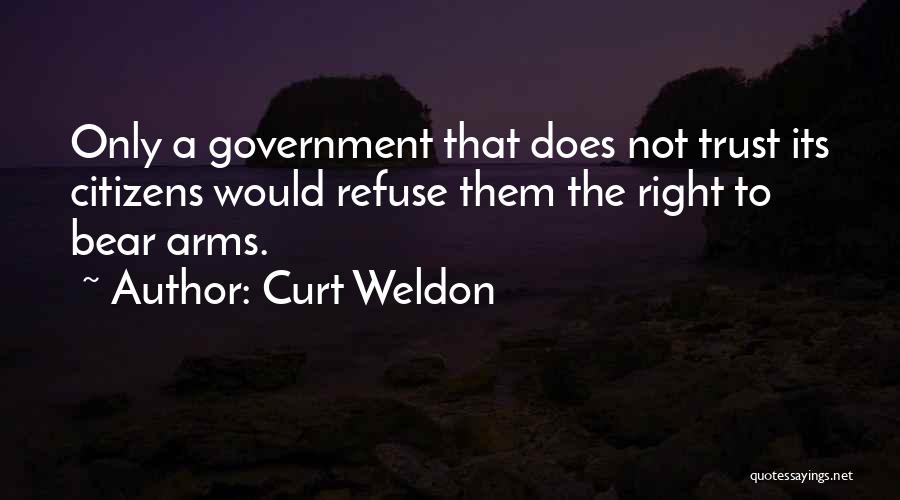 Right To Bear Arms Quotes By Curt Weldon
