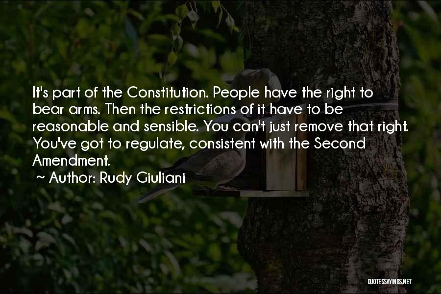 Right To Bear Arms Quotes By Rudy Giuliani