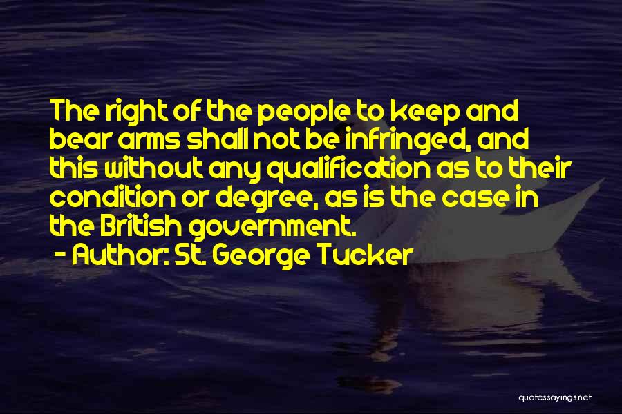 Right To Bear Arms Quotes By St. George Tucker
