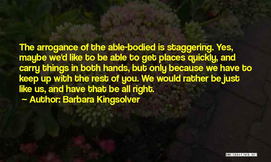 Right To Carry Quotes By Barbara Kingsolver
