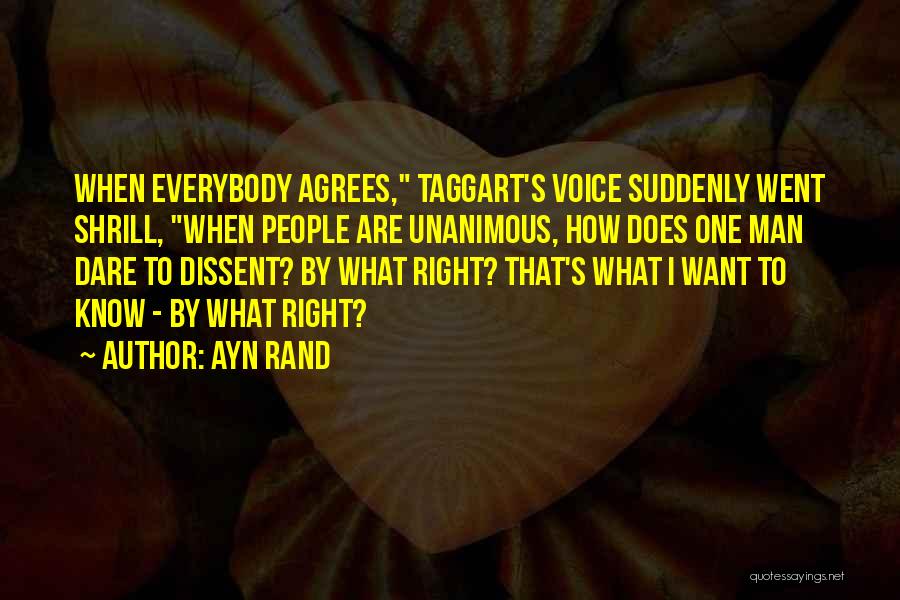 Right To Dissent Quotes By Ayn Rand