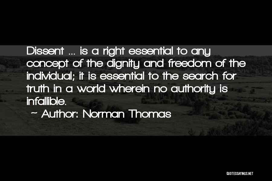 Right To Dissent Quotes By Norman Thomas
