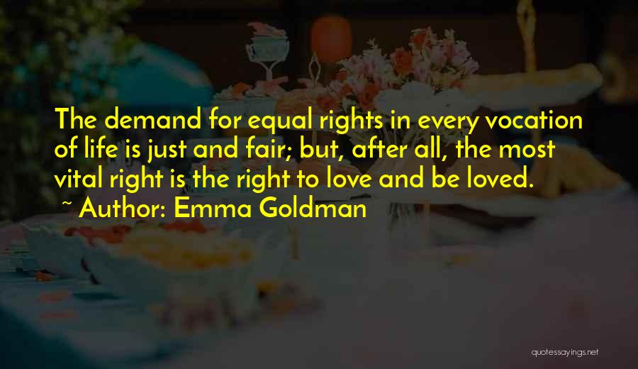 Right To Equality Quotes By Emma Goldman