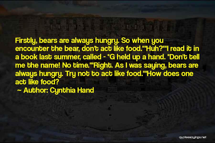 Right To Food Quotes By Cynthia Hand