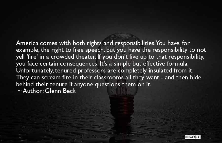 Right To Free Speech Quotes By Glenn Beck