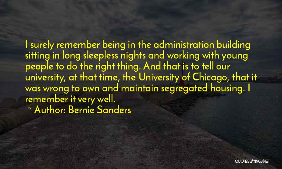 Right To Housing Quotes By Bernie Sanders