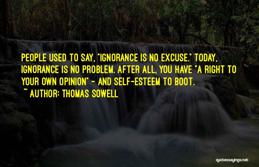 Right To Own Opinion Quotes By Thomas Sowell
