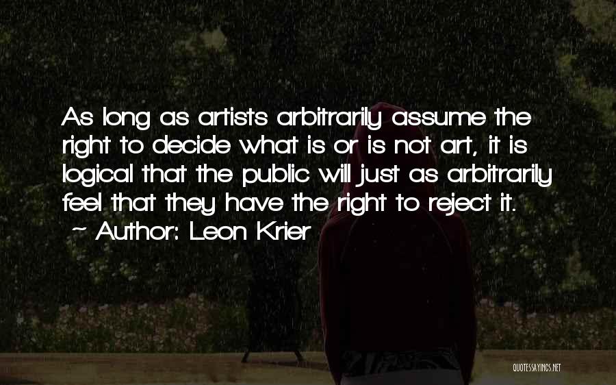 Right To Reject Quotes By Leon Krier