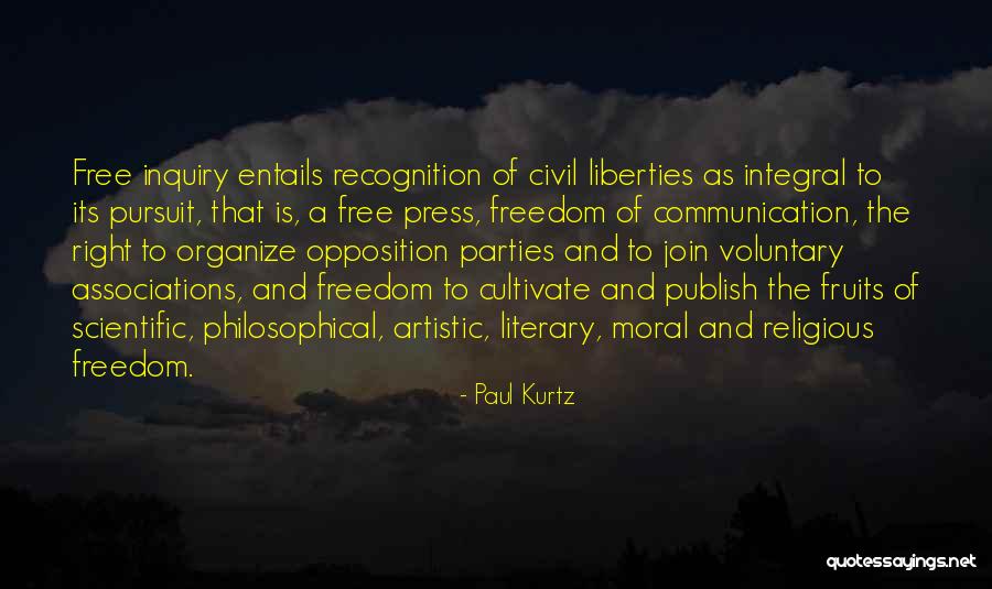 Right To Religious Freedom Quotes By Paul Kurtz Right To Religious Freedom Quotes By Paul Kurtz