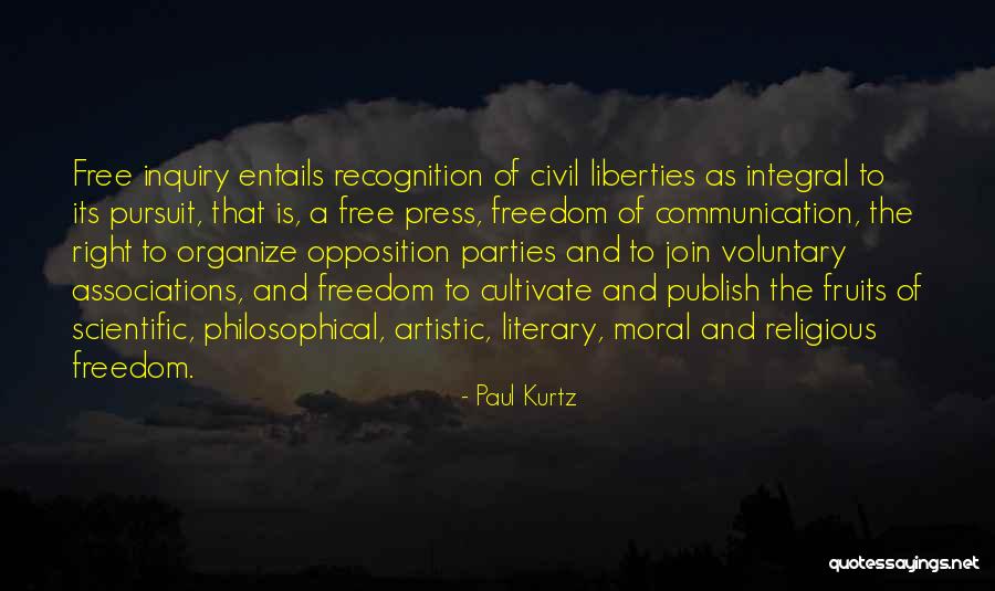 Right To Religious Freedom Quotes By Paul Kurtz