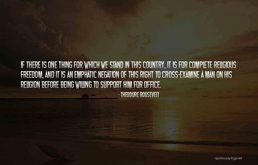 Right To Religious Freedom Quotes By Theodore Roosevelt