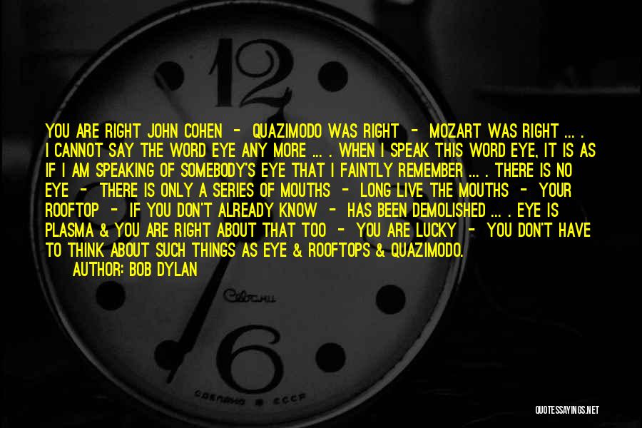 Right To Speak Quotes By Bob Dylan