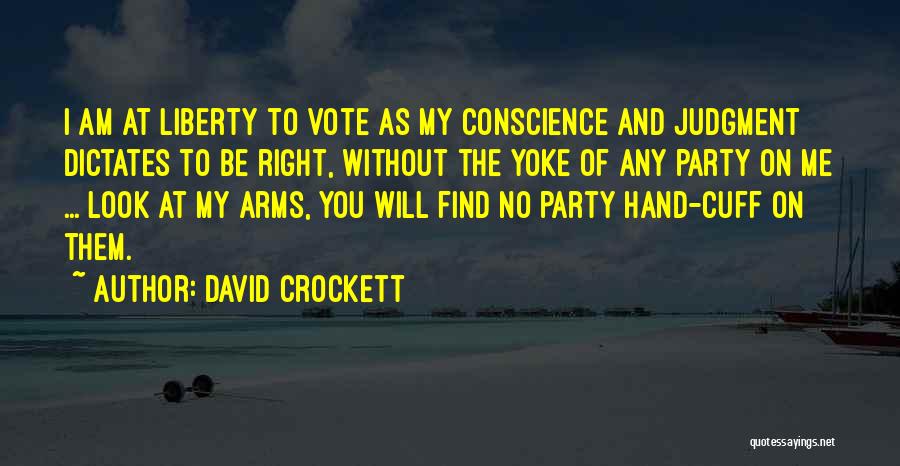 Right To Vote Quotes By David Crockett
