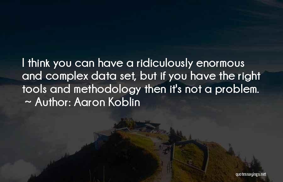 Right Tools Quotes By Aaron Koblin