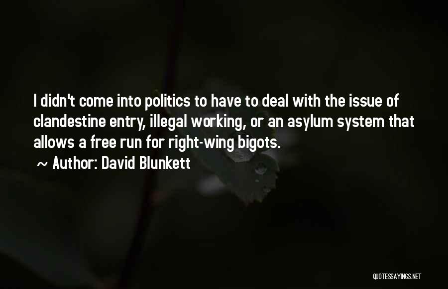 Right Wing Politics Quotes By David Blunkett