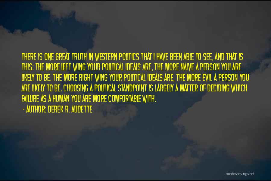 Right Wing Politics Quotes By Derek R. Audette