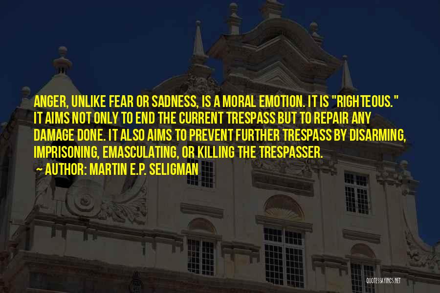 Righteous Anger Quotes By Martin E.P. Seligman