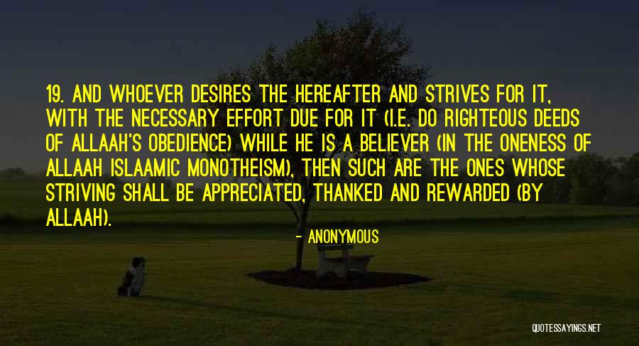 Righteous Deeds Quotes By Anonymous Righteous Deeds Quotes By Anonymous